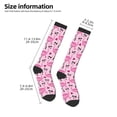 thumbnail image 2 of Gaeub Chaussettes Design Flamants Roses Cool Chaussettes Hautes Extensibles pour Hommes Femmes Adolescents, Chaussettes de Softball Soccer pour Randonnée, Sport, 2 of 6