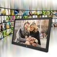thumbnail image 2 of Digital Photo Picture Frame, Auto-Rotate Share Photos Digital Picture Frame, For Picture Play Alarm Clock Video Play Calendar White,black, 2 of 8