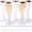 Rose Gold Rim, variant on Set of 24 Silver Glitter Plastic Champagne Flutes - 4.5 oz Capacity - Shatterproof Durable Disposable Glasses - Elegant Design - Ideal for Weddings, Cocktail Parties, and Outdoor Celebrations