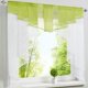 thumbnail image 2 of Cortina transparente para ventana, elegante cortina plisada de tul Verde 140Wx145H, 2 of 7