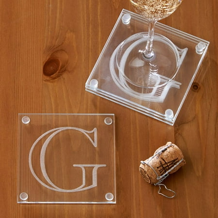 - Personalized Letter Perfect Coaster Set