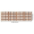thumbnail image 2 of Minkissy 1Pack Decorative Fences Carbonized Color Wood with Simple and Classic Appearance, 2 of 7