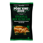 Pork King Good Onion & Sour Cream Pork Rinds - 4 Pack Keto Snacks