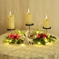 thumbnail image 6 of Artificial Peony Table Candelabra Flower - Valentine's Day Christmas Faux Floral Centerpiece for Wedding Party Table, Decorative Silk Peony Arrangement for Holiday Dining, 6 of 7
