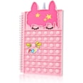 thumbnail image 1 of Cuaderno Pop Bubble Fidget, cuaderno Popper para niñas y niños, libro de trabajo de notas Fidget para aliviar el estrés para niños, escuela, hogar, universidad, oficina (arco iris), 1 of 4