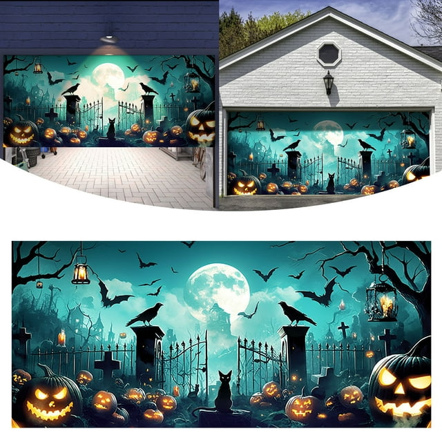 Bannière de Garage Robuste Enseigne Durable pour Passionnés et Atelier Grande Bannière Suspendue Résistante aux Intempéries Guirlande de Fleurs Support de Bannière Extérieur Support Bannière de Pâques pour Foyer Fanions de Collège pour Salle de Classe