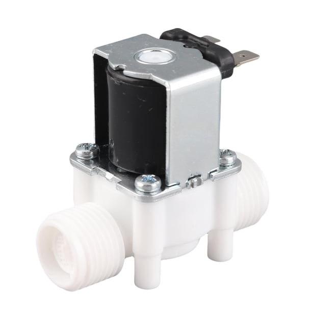 Válvula Solenoide Eléctrica De Plástico, Válvula De Entrada De Agua G1/2 Normalmente Cerrada, Para Electrodomésticos 0.02-0.8MPA 131 F Agua