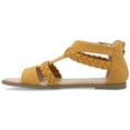 thumbnail image 4 of Journee Womens Florence Gladiator Flat Sandals, 4 of 9