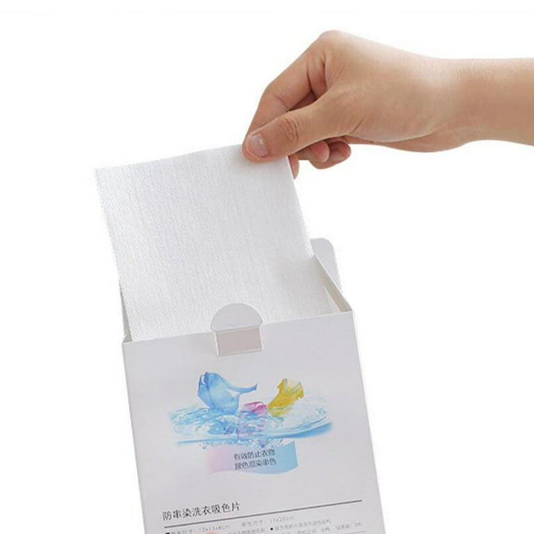 Non-woven Fabric Anti-staining Laundry Paper, Simple White Non-staining  Color-absorbing Laundry Sheet For Washing Machine - Temu
