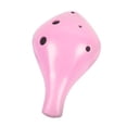 thumbnail image 2 of Ocarina Alto Profesional 6 Agujeros Hugo Instrumento Musical Rosado, 2 of 6