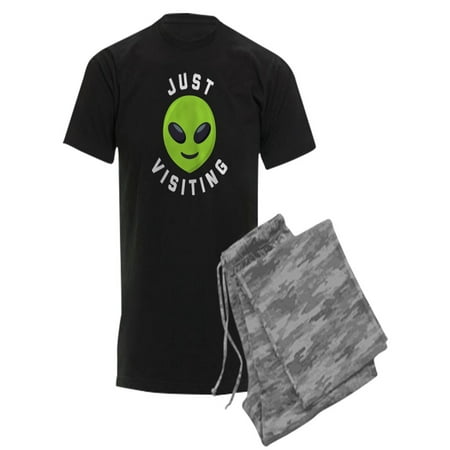 

CafePress - Just Visiting Alien Emoji - Men s Dark Pajamas