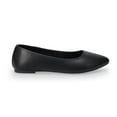 thumbnail image 2 of SO® Neema Women's Pointed Toe Ballet Flat Color: Brown Micro Size: 11, 2 of 4
