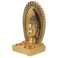 thumbnail image 4 of Golden Resin Buddha Statue Candle Holder for Desktop Decor Tea Light Holder 3.5 x 2.7 x 2.7 Inches, 4 of 5