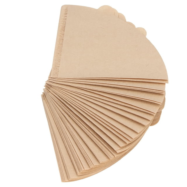 Ecomeon Coffee Strainer Paper, Filter Papers Natural Wood Pulp For V60 Size Dripper For Family
