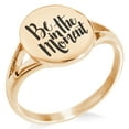 thumbnail image 1 of Stainless Steel Be in the Moment Minimalist Oval Top Polished Statement Ring, 1 of 1