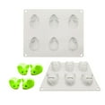 thumbnail image 2 of YIEMEEN 6-Cavity Mouse Shaped Silicone Mold Mousse Cake Mold Homes Baking DIY Supplies, 2 of 6