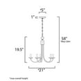 thumbnail image 5 of Maxim Lighting - Multi-Light Pendant - Logan-5 Light Candle Chandelier in Modern, 5 of 5