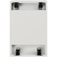 thumbnail image 5 of Hirsh 20-in Deep Mobile Pedestal 3-Drawer Metal Box/Box/File. White/Walnut, 5 of 5