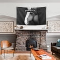 thumbnail image 3 of Tapestry ATTENTION Wall Room Aesthetic (microtela, 150 x 90 cm), 3 of 4