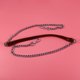 thumbnail image 5 of EeaseMX 1 pieza de cadena de metal de PU para bolso, correa de repuesto, accesorio con hebillas para bolso de mano, bolso de hombro, marrón y plateado., 5 of 7