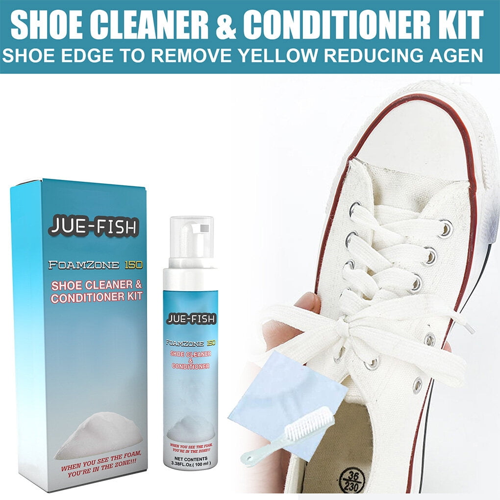 Shoe Cleaner +White Shoe Polish,No Washing,Shoe Cleaning Kit