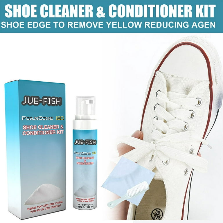 White Shoe Cleaning Cream, Jue Fish Cleaning Cream, Shoes Multifunctional Cleaning  Cream，White Shoe Cleaning Cream with Sponge (3pcs) - Yahoo Shopping