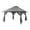 Gray, variant on 13x13ft Pop-Up Gazebo Canopy Tent with Mesh Walls - Outdoor Patio Sun Shelter - Adjustable Height - UV50+ Waterproof - Carry Bag Included