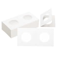 thumbnail image 1 of Uxcell 2 x 2 Coin Flips 27.5mm Cardboard Coin Holder Paper Coin Holders, White 200 Pack, 1 of 5