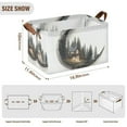 thumbnail image 7 of Yayeee Foldable Storage Basket for Shelves with Handles Waterproof Cloth Bins, Moon House, 7 of 7