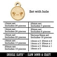 thumbnail image 2 of Kawaii Cute Sparkly Eyes Face Wood Mini Charms Shapes DIY Craft Jewelry - With Hole - 16mm (22pcs), 2 of 7