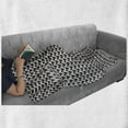 thumbnail image 6 of Espresso Soft Flannel Fleece Throw Blanket, Repeating Pattern with Cartoonish Coffee Beans on Lines, Cozy Plush for Indoor and Outdoor Use, 60" x 80", Pale Ceil Blue Baby Blue, by Ambesonne, 6 of 6