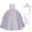 White Dress Accessories, variant on Wanke Girls Princess Dress Fancy Party Costume Dress up Wedding Birthday Party Gown for Age 2-11 Years Old