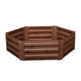 thumbnail image 6 of Ainfox Hexagon Raised Metal Garden Bed,Corrugated Steel Planter For Flowers And Vegetables,Metallic Brown, 6 of 8