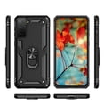 thumbnail image 4 of Kaleidio Case For Samsung Galaxy S21 FE 5G [Hybrid Protector] Rubberized Shockproof [Ring Stand] 2-Piece Armor Cover [Black/Black], 4 of 7
