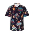 thumbnail image 5 of Camisas de manga corta con estampado de anclas y hongos hawaianos para hombre, camisas de playa para vacaciones de verano, camisetas lindas de dibujos animados para mujer y niño, 5 of 5