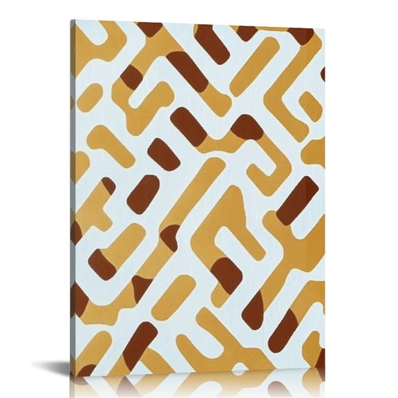 Autua Pattern Generative Art Painting Canvas Print Wall Decor 16x20 in