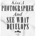 thumbnail image 2 of Kiss A Photographer See What Develops Zip Up Hoodie Men's Women's Brisco Brands L, 2 of 6