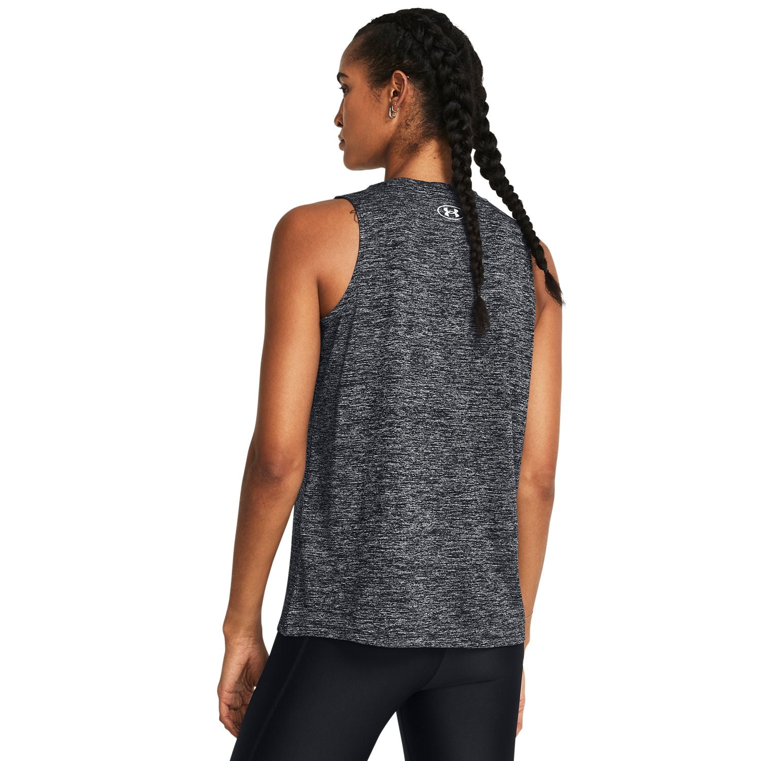 Women's Under Armour Tech™ Tank Top Color: Black Twist Size: SMALL