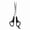 Black Flat Shears, variant on Stainless Steel Pet Grooming Scissors with Comfortable Ergonomic Handle, Professional Sharp Hair Cutting Shears for Dogs and Cats, Reliable Home Trimming Tool for Paws, Faces and Coats, 1-Piece