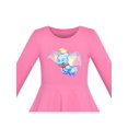 thumbnail image 4 of Robe Fille Rose Éléphant Dumbo Brodé Manches Longues 5 Ans, 4 of 6