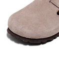 thumbnail image 4 of Men Women Mules Solid Color Casual Mules Buckle Platform Soft Sole Closed Toe Shoes Comfort Daily Wear Clogs, 4 of 7