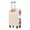 Beige, variant on Merronix 28" ABS Hard Shell Large Travel Checked Luggage with 360° Spinner Wheels, Hardside Suitcase with Combination Lock and Side Hooks, Black