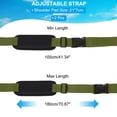 thumbnail image 2 of Uxcell 2Pcs Carrying Beach Chair Straps Adjustable Beach Chair Straps Dark Green, 2 of 7