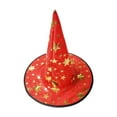 thumbnail image 4 of Sombrero de de Halloween para mujer, sombrero puntiagudo gótico para actuación en , cosplay Rojo, 4 of 9