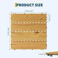 thumbnail image 2 of EuKer Interlocking Deck Tiles, 11.81" x 11.81" Outdoor Flooring for Balcony, Poolside, Patio, Set of 33, Yellow, 2 of 8