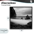 thumbnail image 4 of Stupell Industries Tropical Clear To The Horizon Black Framed Giclee Art, 12 x 12, by Chip Forelli, 4 of 8
