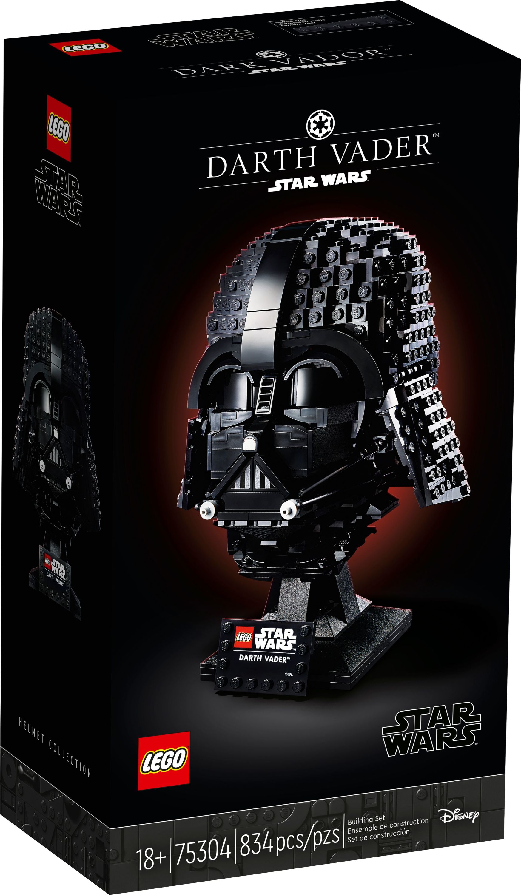 LEGO Star Wars Darth Vader Helmet 75304 Set, Mask Display Model Kit for Adults to Build, Gift Idea for Men, Women, Him or Her, Collectible Home Decor Model - image 3 of 8