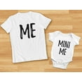 thumbnail image 6 of Dad and Son Matching Matching T-Shirt & Bodysuit Funny Me & Mini Me Matching Set Dad Gray Large / Son Gray 6M (3-6M), 6 of 7