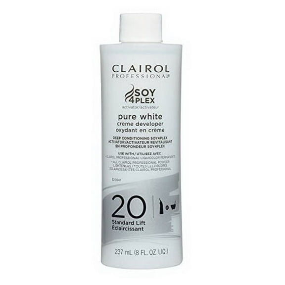 Clairol Professional Clairoxide Pure White 20 Volume Creme Developer, 8 Oz, 6 Pack