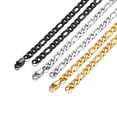 thumbnail image 6 of PROSTEEL Stainless Steel Figaro Chain Necklace 6mm 22 Inches Silver Birthday Valentines Day Jewelry Gift for Men Women Adults Age, 6 of 7